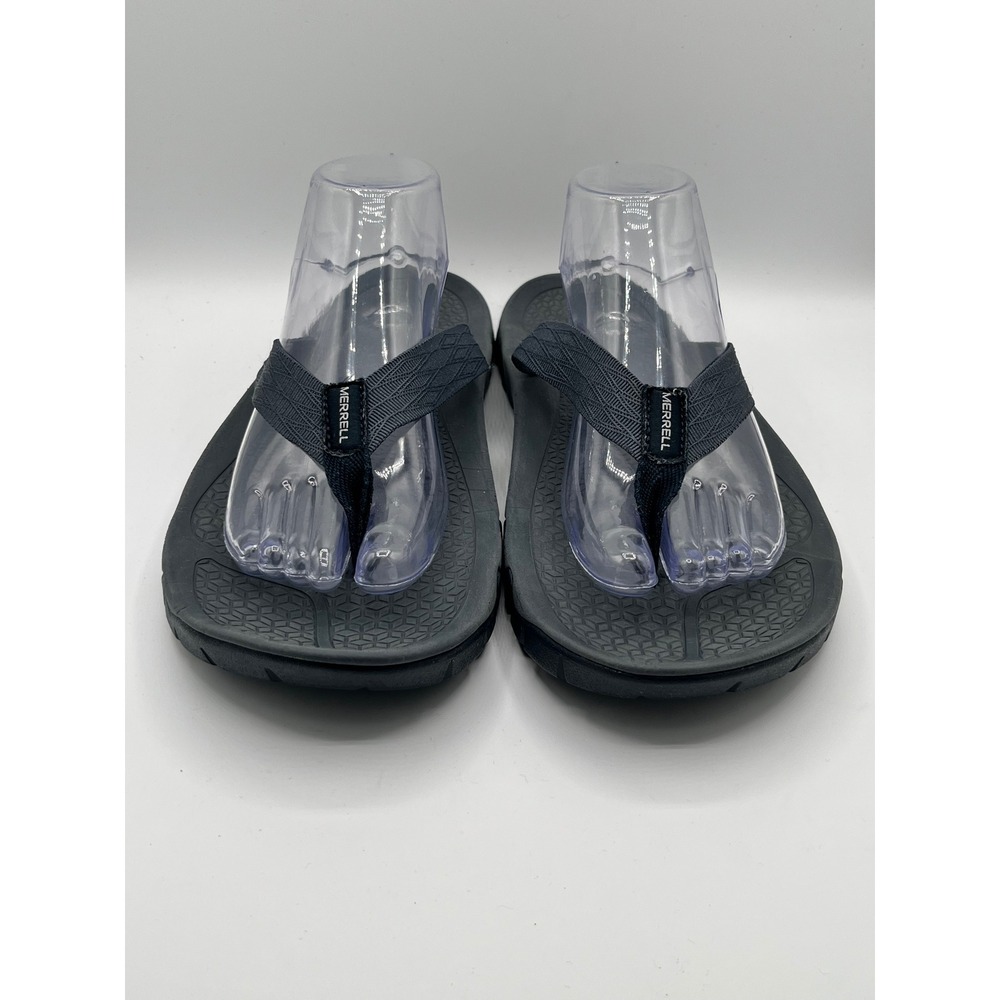 Merrell Breakwater Flip Navy Blue Men Sandals Vibram Sole J034355 Size 13
